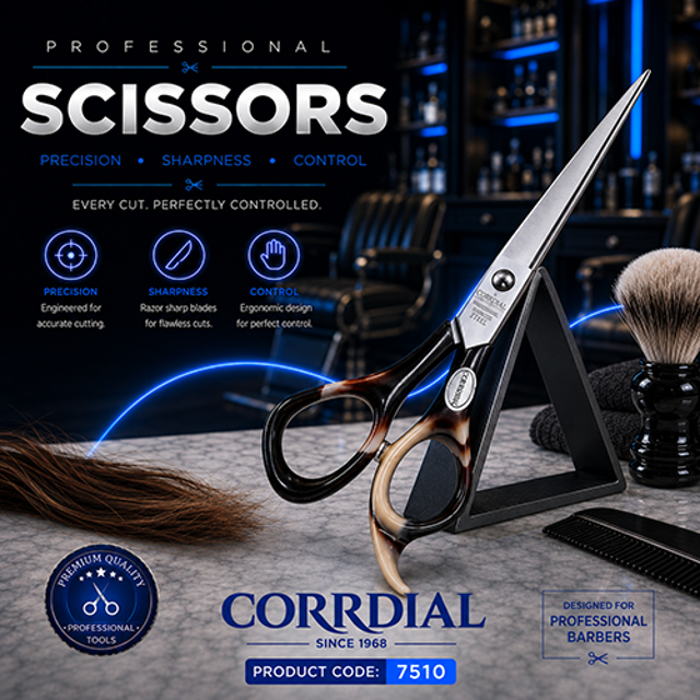 قیچی آرایشگاهی کردیال 7510 (بیمه ارسال، عمده و خرده فروشی، 6 اینچ - شکلاتی - (13) CORRDIAL Scissors)