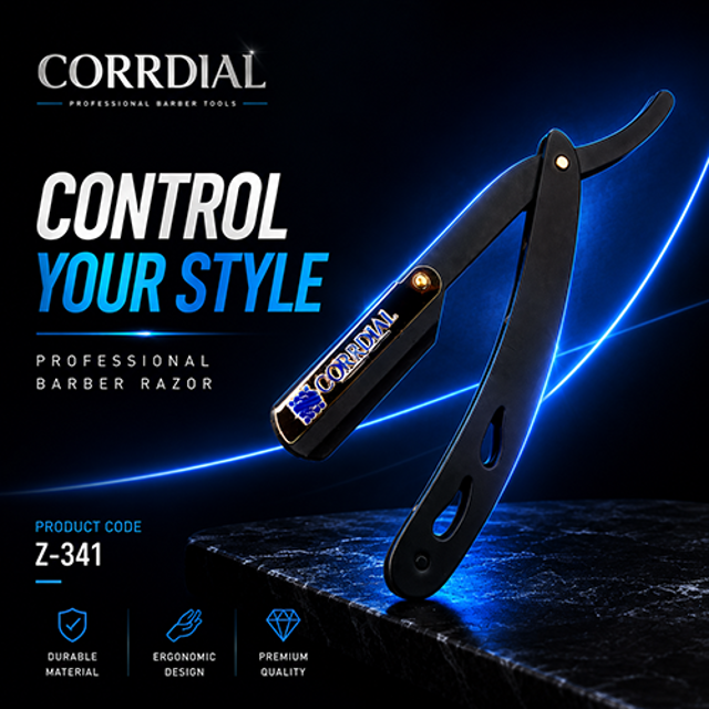 دسته تیغ فلزی کردیال (تولید چین ، اصلی ، بیمه ارسال،(13) CORRDIAL RAZOR METAL HANDLE)