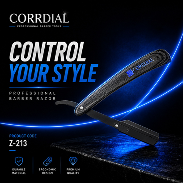 دسته تیغ طرح چوب کردیال (بیمه ارسال، (1) CORRDIAL RAZOR HANDLE)