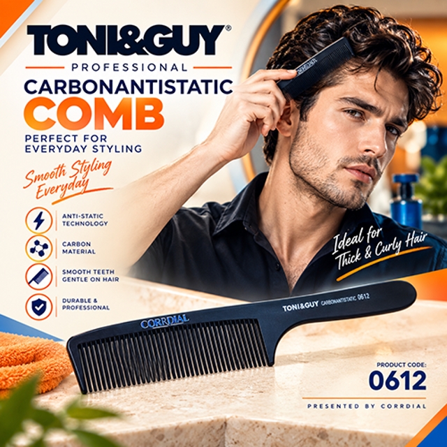 شانه اصلاح و فید تونی اند گای (بیمه ارسال، TONI&GUY comb - 0612)