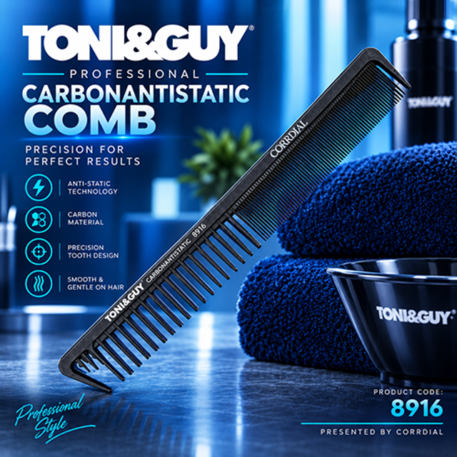 شانه اصلاح و تکسچر دوطرفه تونی اند گای (مناسب تفکیک مو، بیمه ارسال، TONI&GUY comb - 8916)