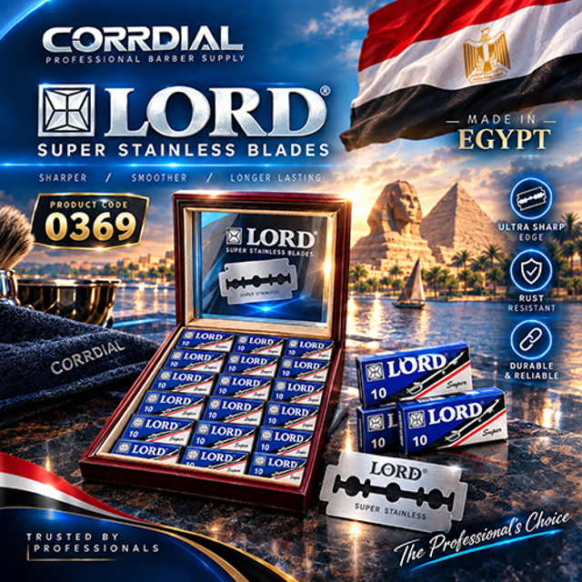تیغ اصلاح سنتی لرد(ساخت مصر، اصلی، 20 بسته 10 عددی، عمده و خرده فروشی، بیمه ارسال، LORD SUPER RAZOR)