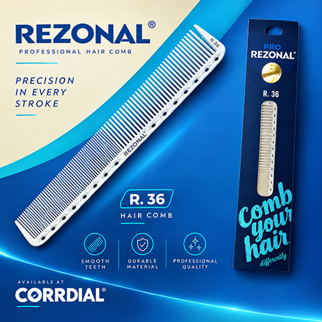 شانه اصلاح و لایرینک درجه دار سفید R.36 رزونال پرو (تولید چین، تولید کننده مشترک با YS Park ژاپن)