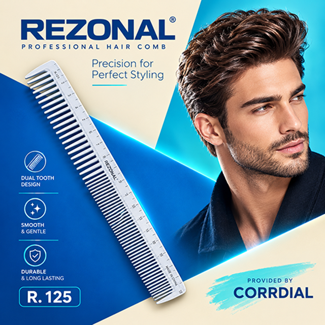 شانه اصلاح و لیفت درجه دار سفید R.125 رزونال پرو (تولید چین، تولید کننده مشترک با YS Park ژاپن)