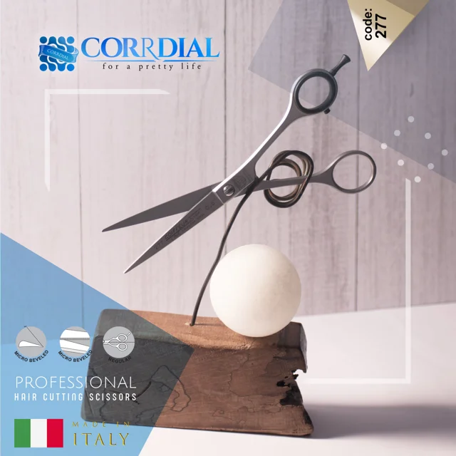 قیچی آرایشگاهی کیپه 277 (ساخت ایتالیا + بیمه ارسال، KIEPE - COIFFEUR SUPER LINE)